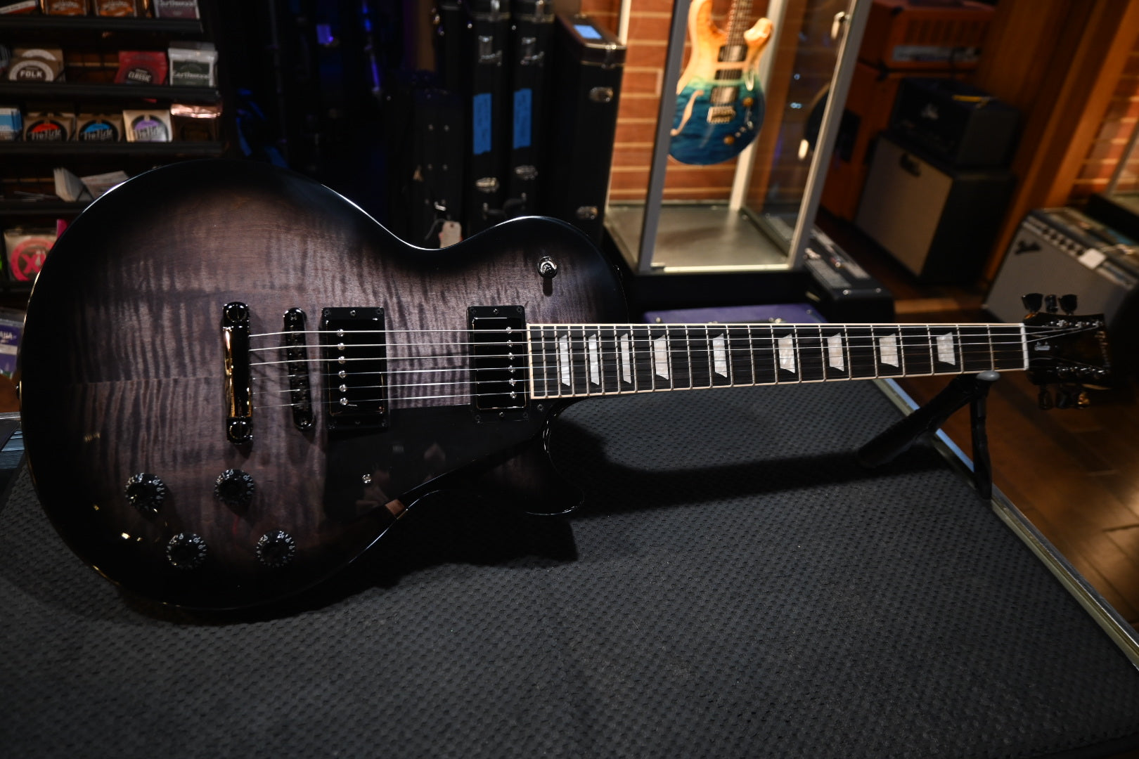 Gibson Les Paul Studio Session - Translucent Ebony Burst Guitar #0255 - Danville Music