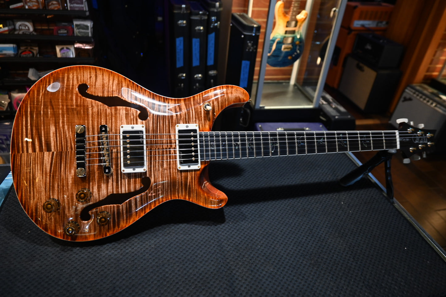 PRS Wood Library McCarty 594 Hollowbody II 10-Top - Autumn Sky Guitar #3510 - Danville Music