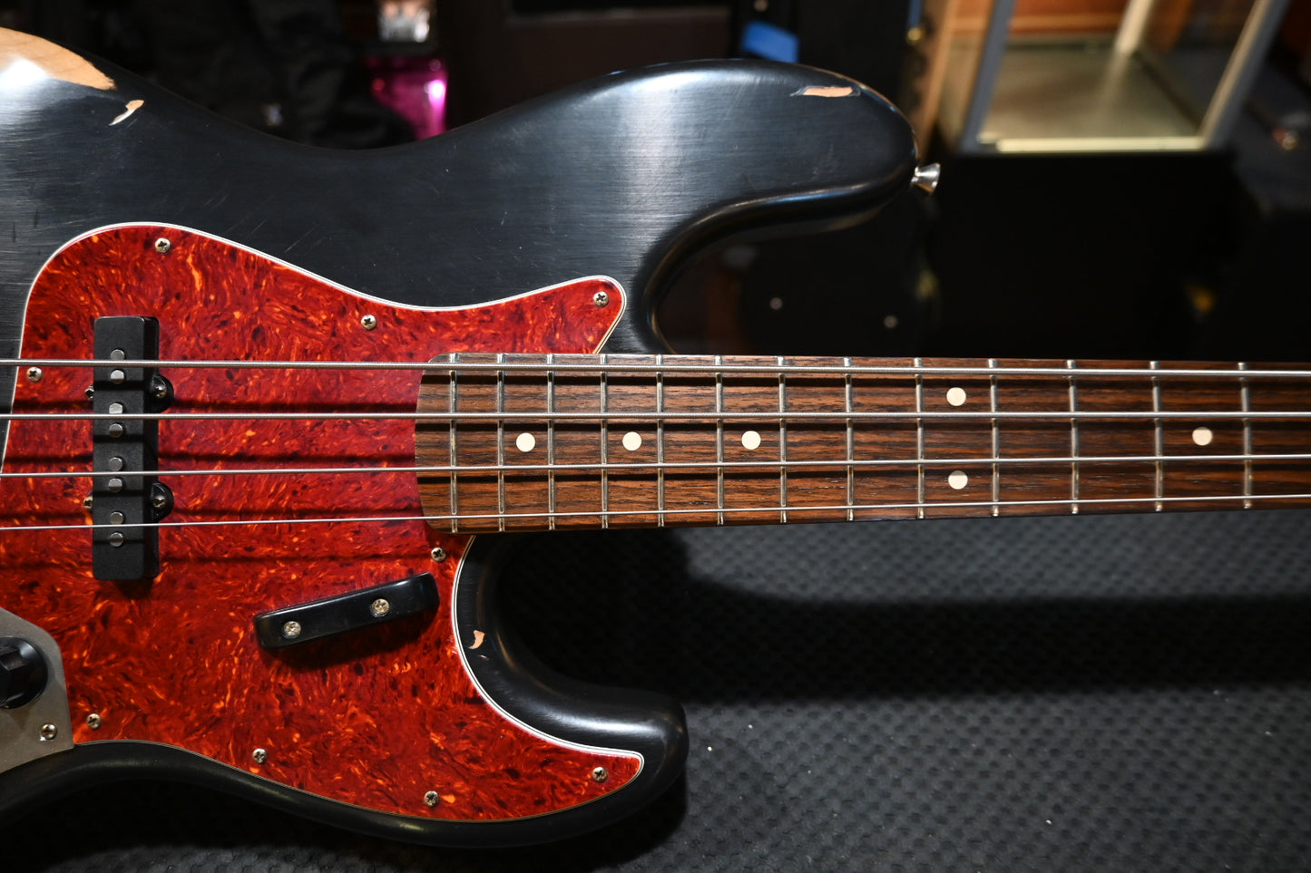 Nash Guitars JB-63 Jazz Bass Relic - Black Bass #4236 USED
