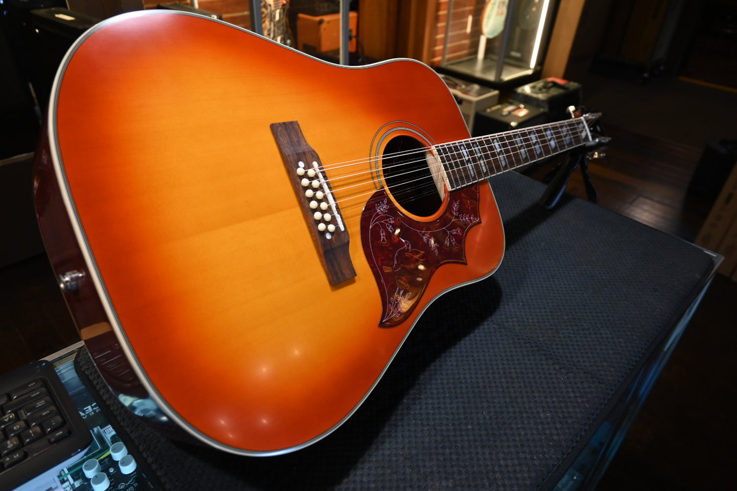 Epiphone Hummingbird 12-String - Aged Cherry Sunburst Guitar #3318