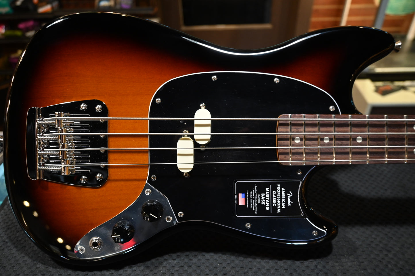 Fender American Professional Classic Mustang Bass - 3-Color Sunburst Bass #2468 - Danville Music