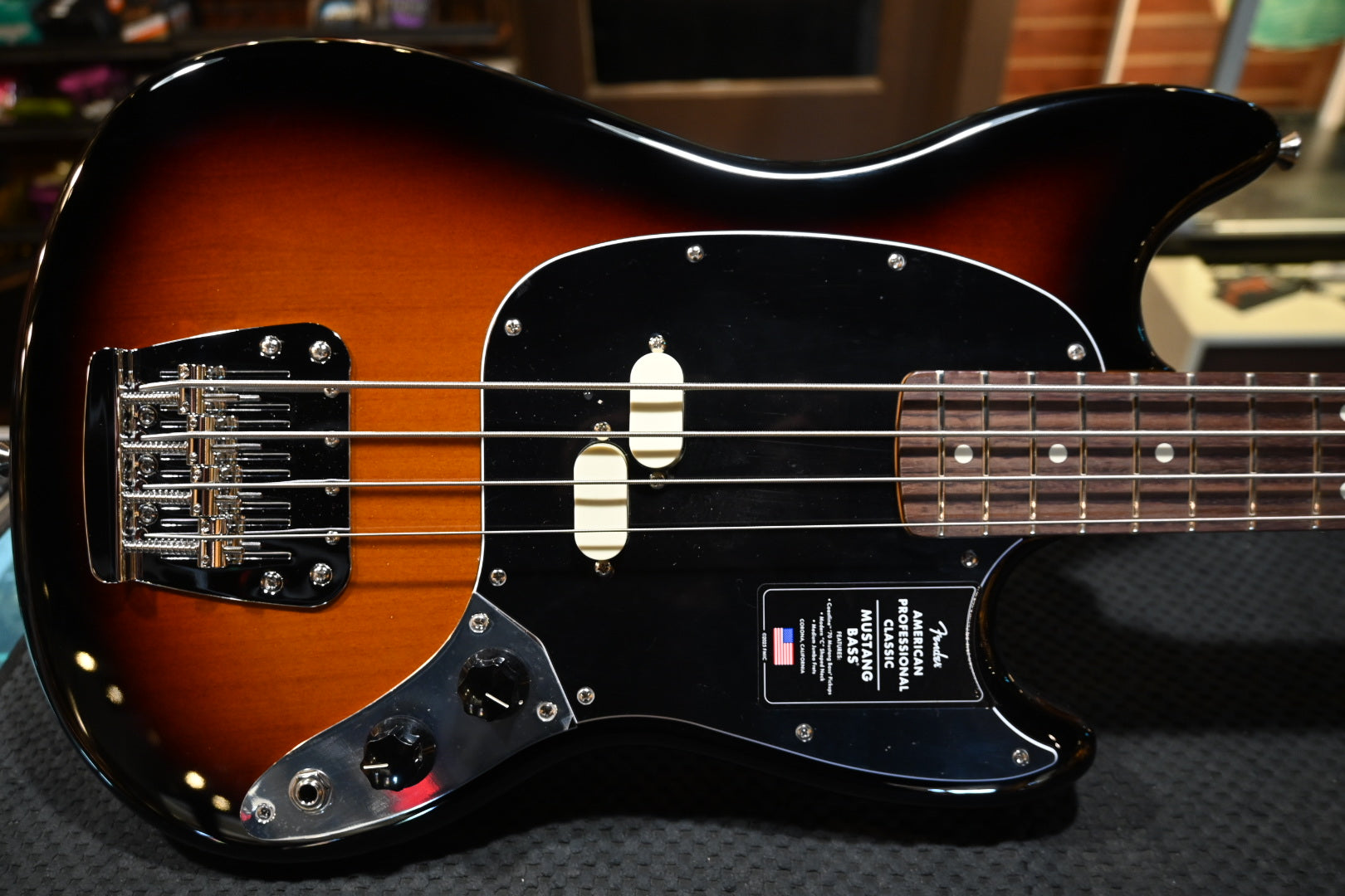 Fender American Professional Classic Mustang Bass - 3-Color Sunburst Bass #2468 - Danville Music