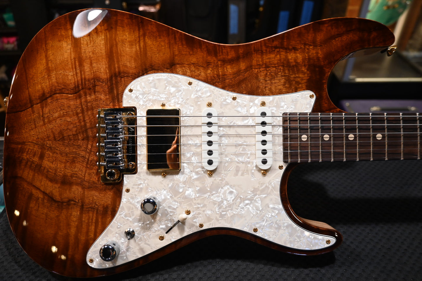 Tom Anderson Drop Top Classic 2023 - Tobacco Shaded Edge Burst Guitar #923P - Danville Music