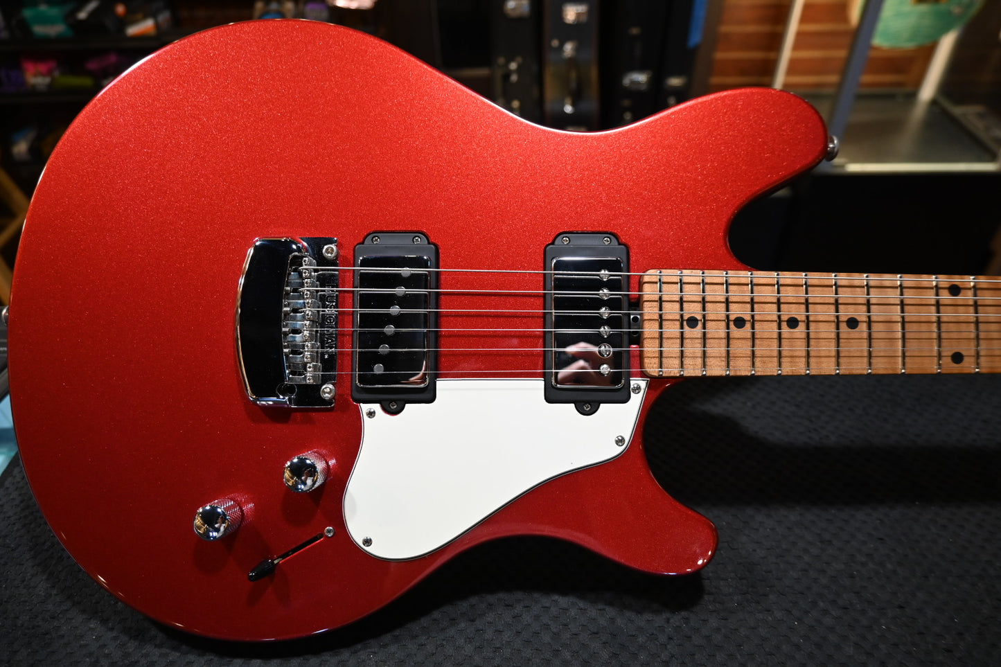 Music Man Valentine - Husker Red Guitar #5223 USED - Danville Music