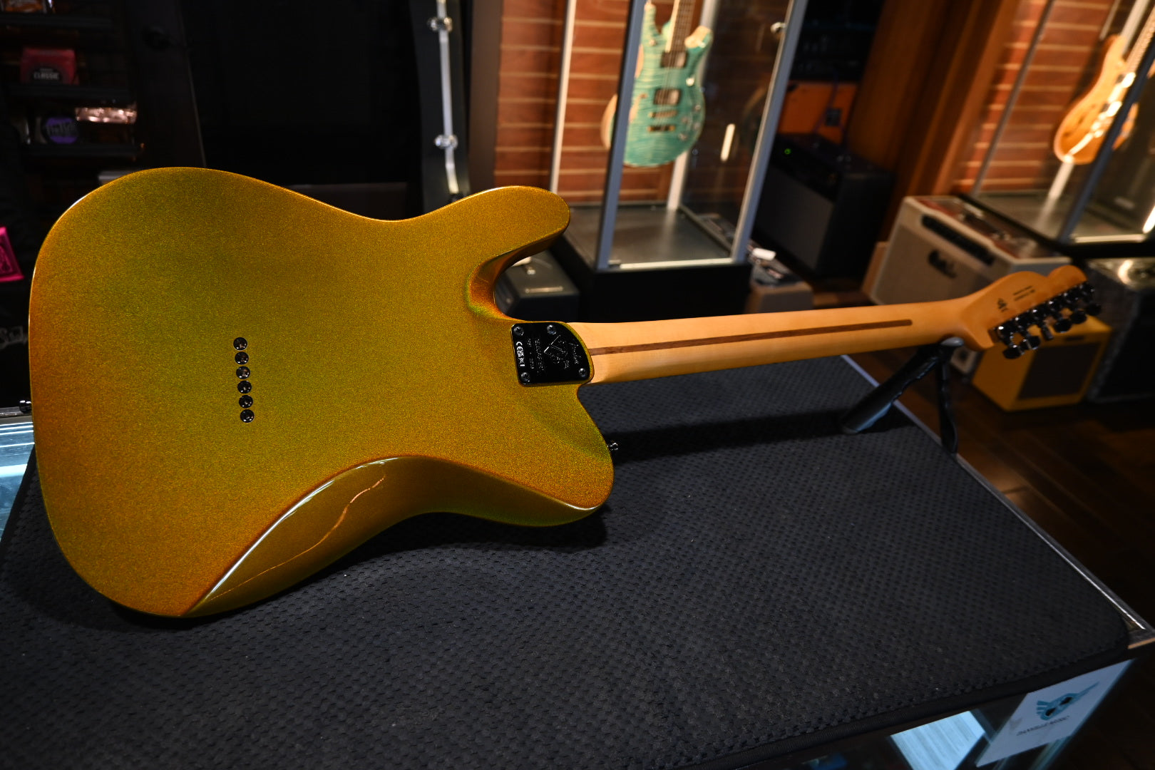 Fender 75th Anniversary American Ultra II Telecaster - Liquid Gold Guitar #6828 - Danville Music