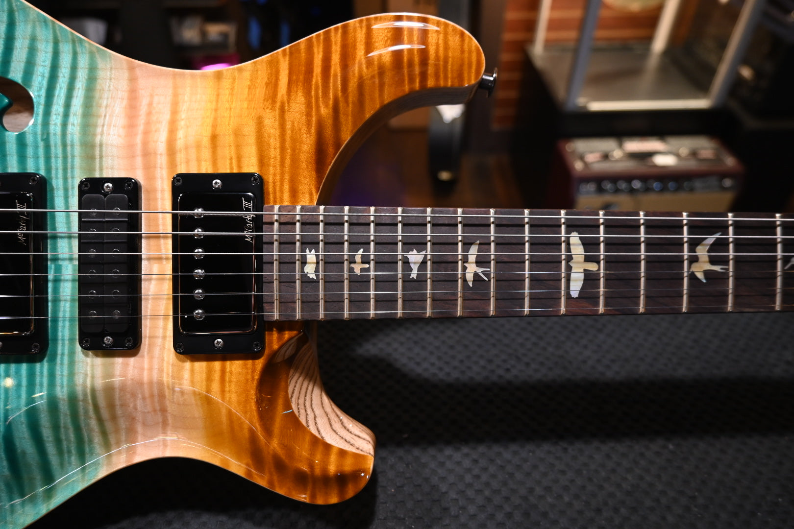 PRS Wood Library Special Semi-Hollow Danville Music 35th Anniversary Artist Top - Beach Fade Guitar #5863 - Danville Music