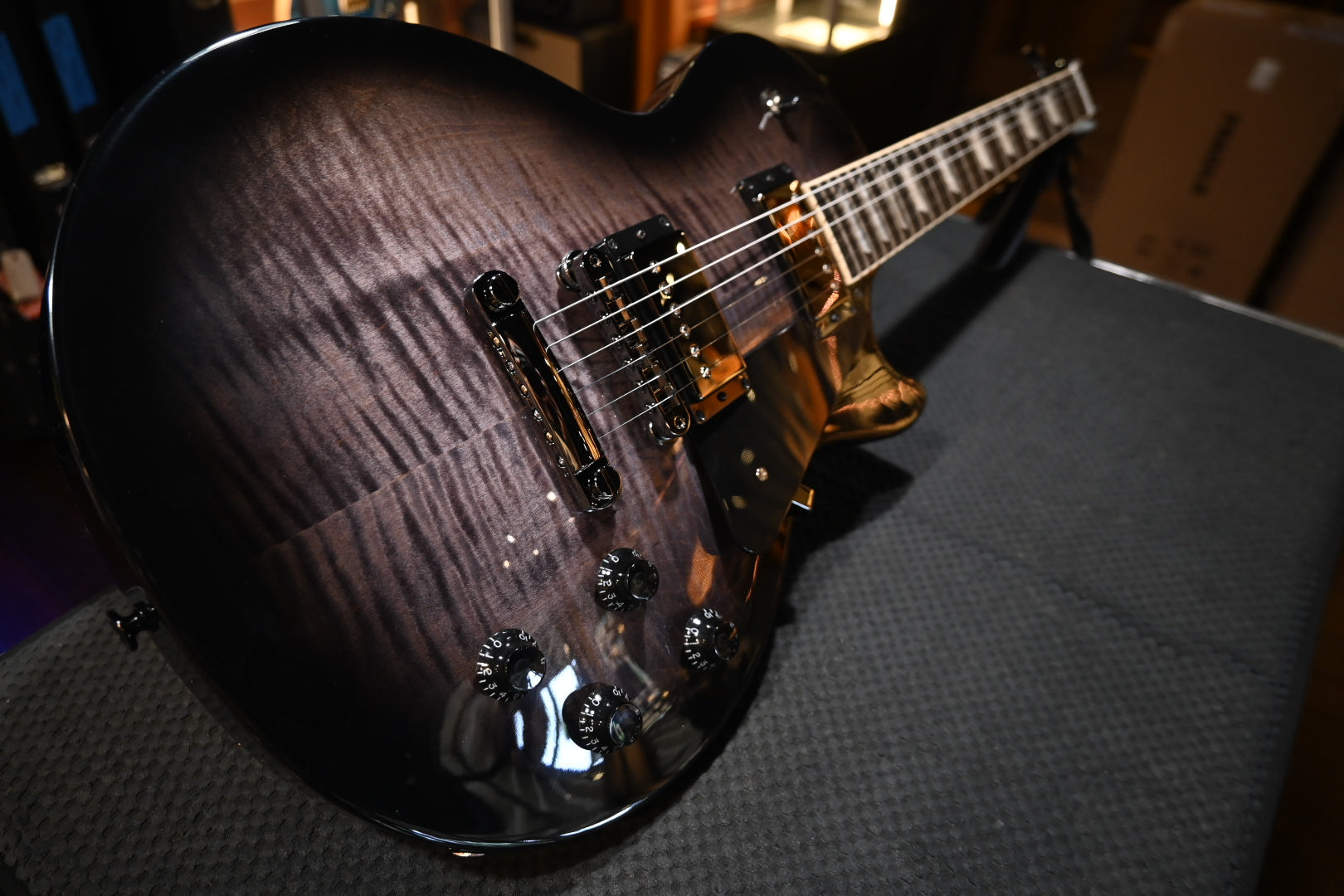 Gibson Les Paul Studio Session - Translucent Ebony Burst Guitar #0255 - Danville Music