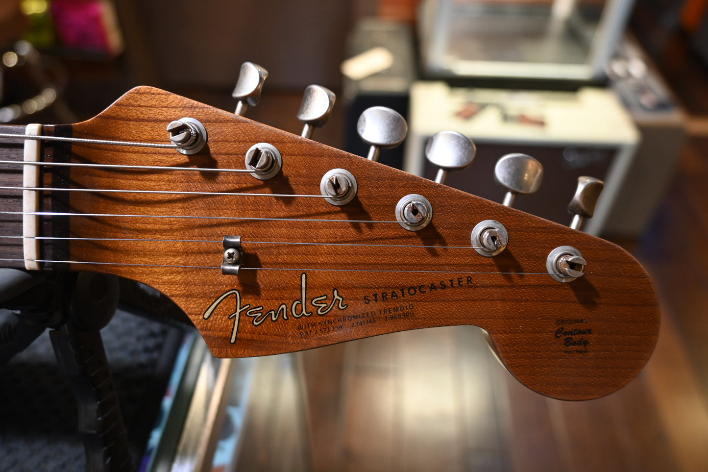 Fender Custom Shop 1963 Stratocaster Roasted Ash Relic - Shell Pink Guitar #8949 - Danville Music