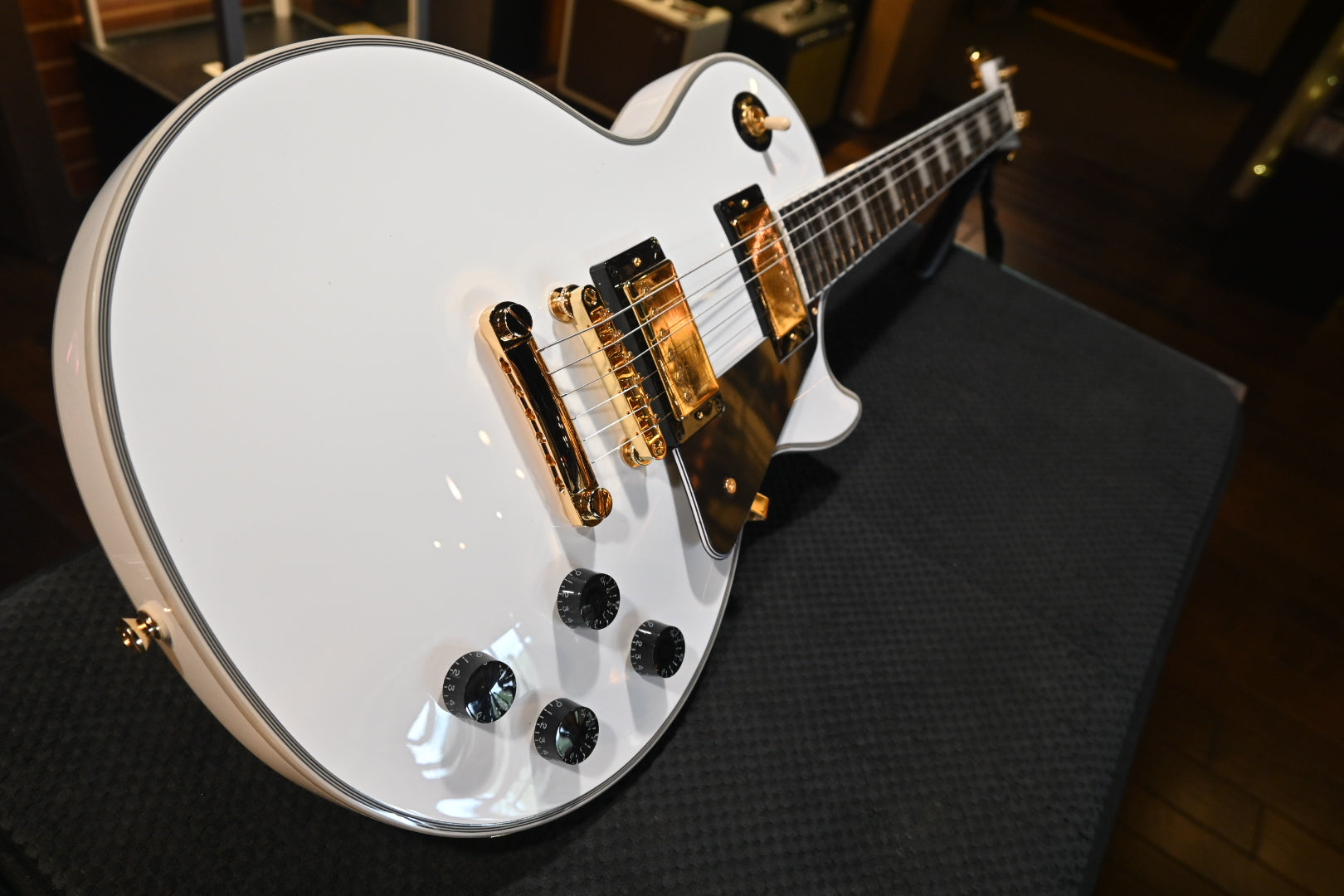 Epiphone Les Paul Custom - Alpine White Guitar #0206