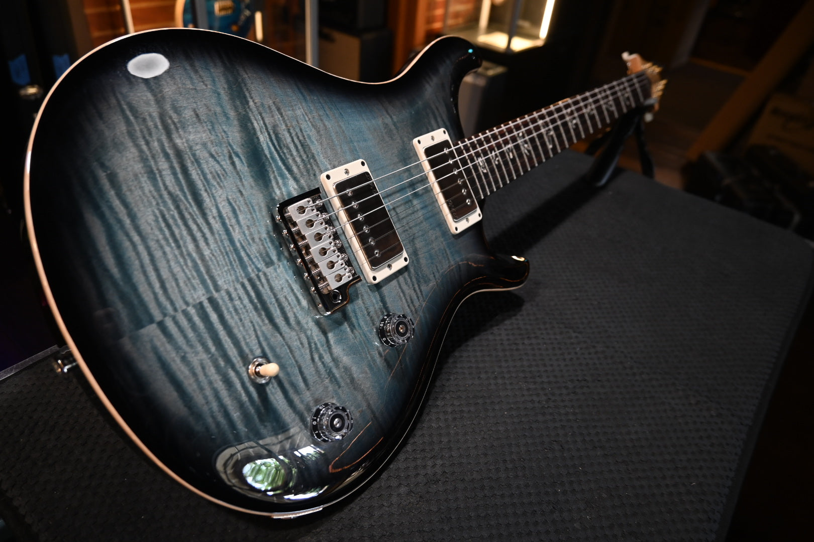 PRS CE 22 Limited Edition - Faded Blue Smokeburst Guitar #3413 - Danville Music
