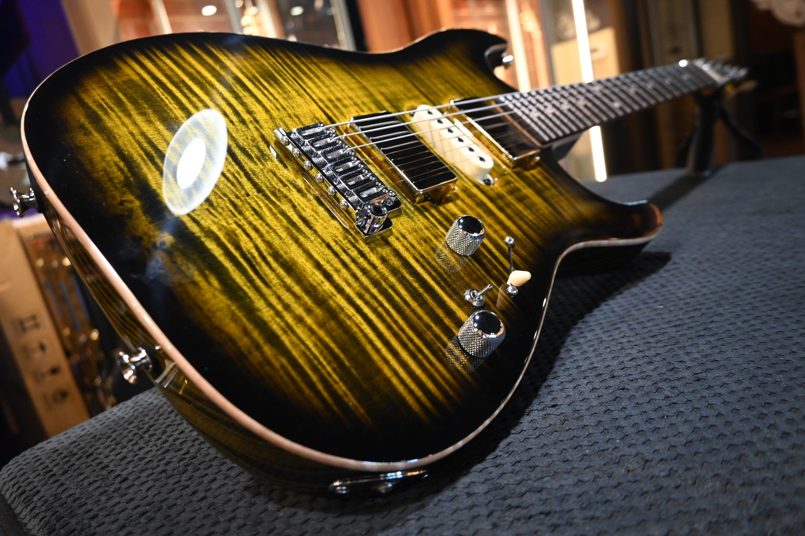 Tom Anderson Drop Top - Bumble Bee Burst Guitar #525A - Danville Music