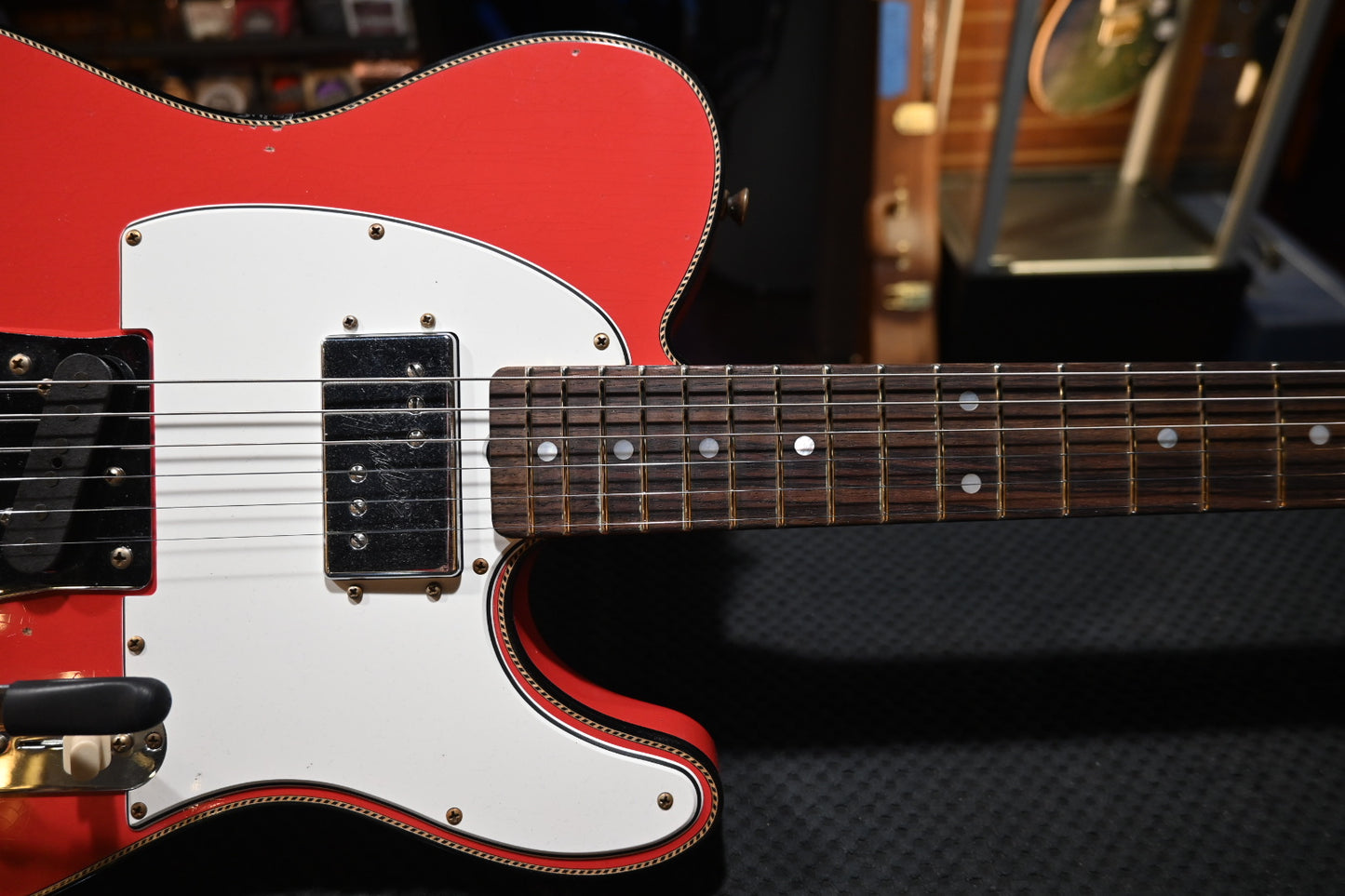 Fender Custom Shop LTD Cunife Telecaster Custom - Aged Fiesta Red Guitar #4185