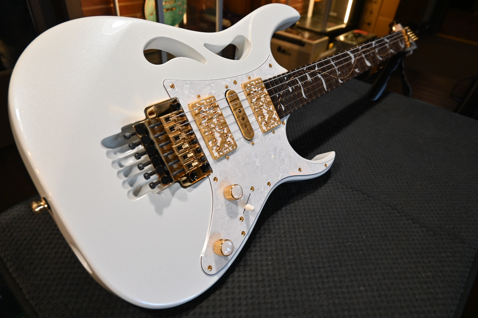 Ibanez PIA3761 Steve Vai Signature - White Guitar #2184 - Danville Music