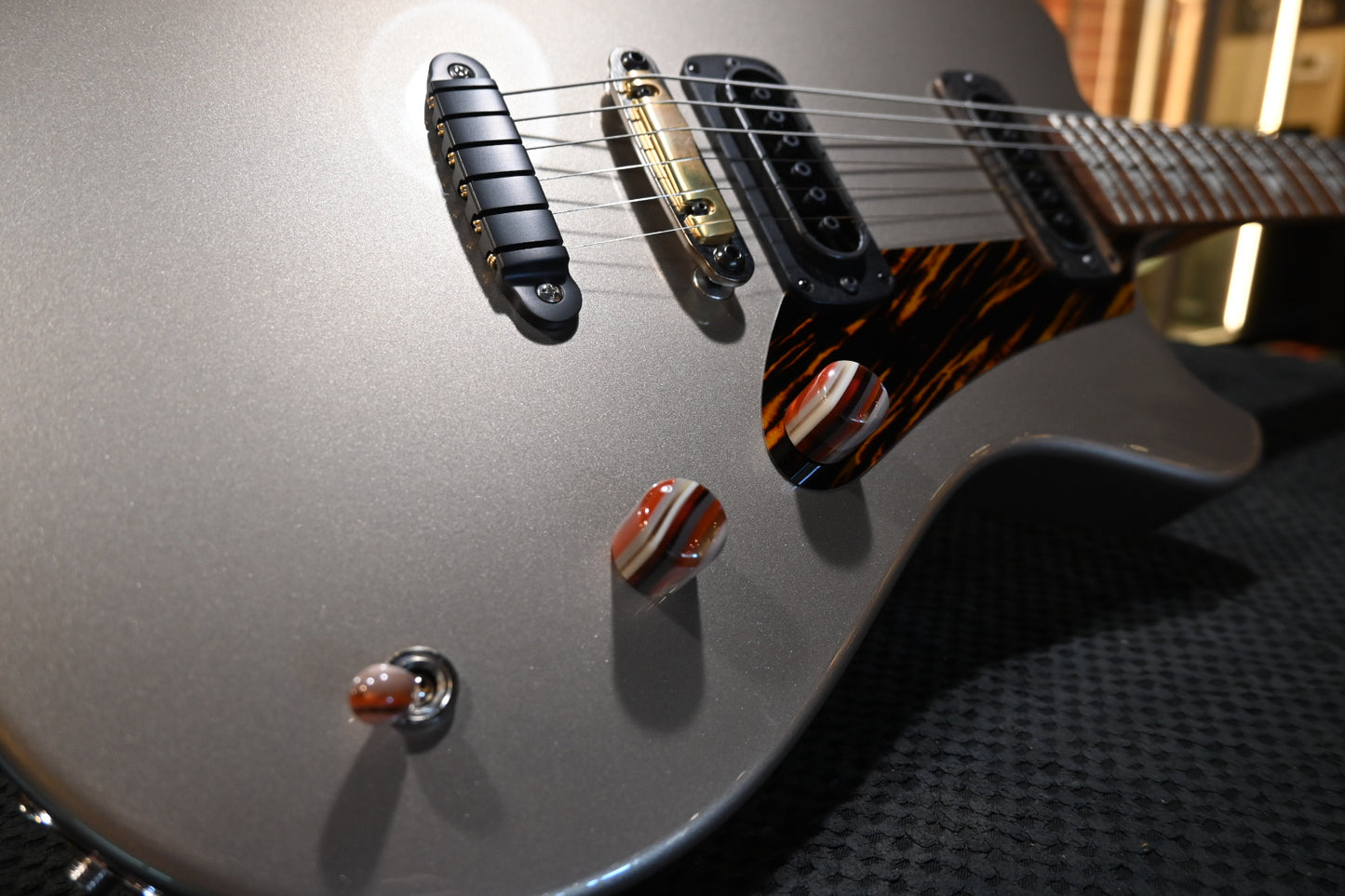 Powers Electric A-Type PF42 Hard Tail - Platinum Metallic Guitar #B425