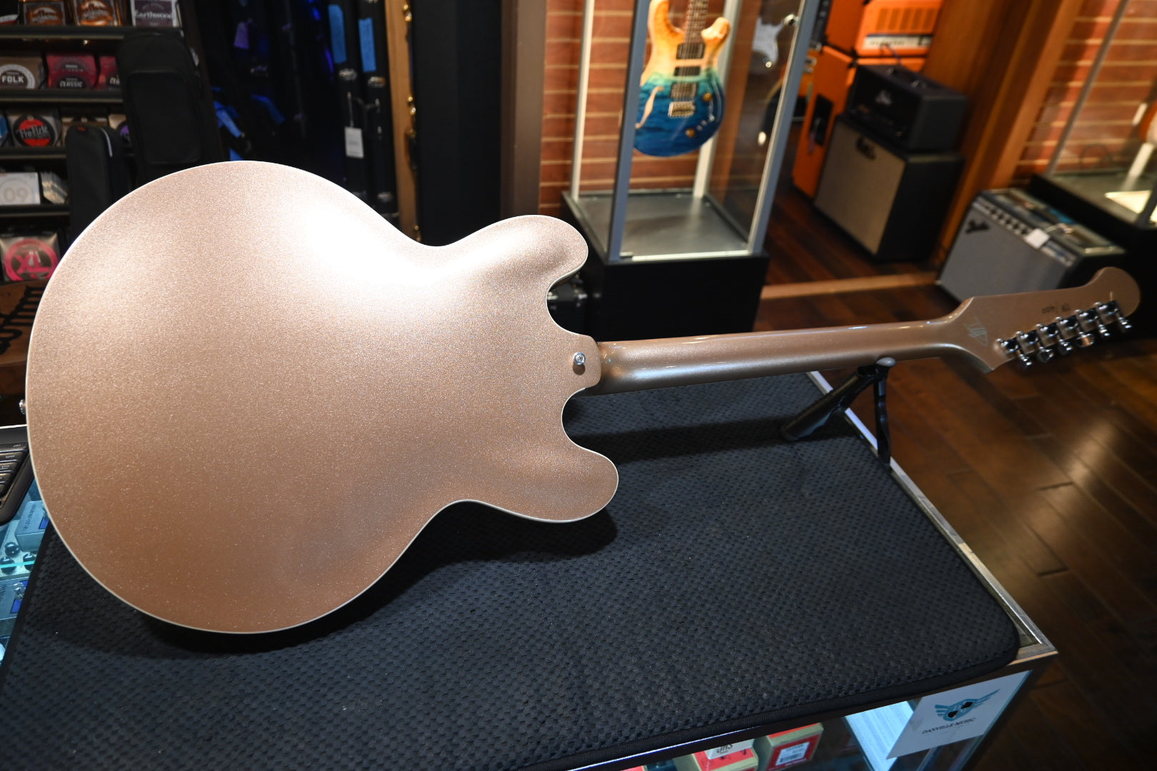 Gibson Dave Grohl DG-335 2014 - Metallic Gold Guitar #118 - Danville Music