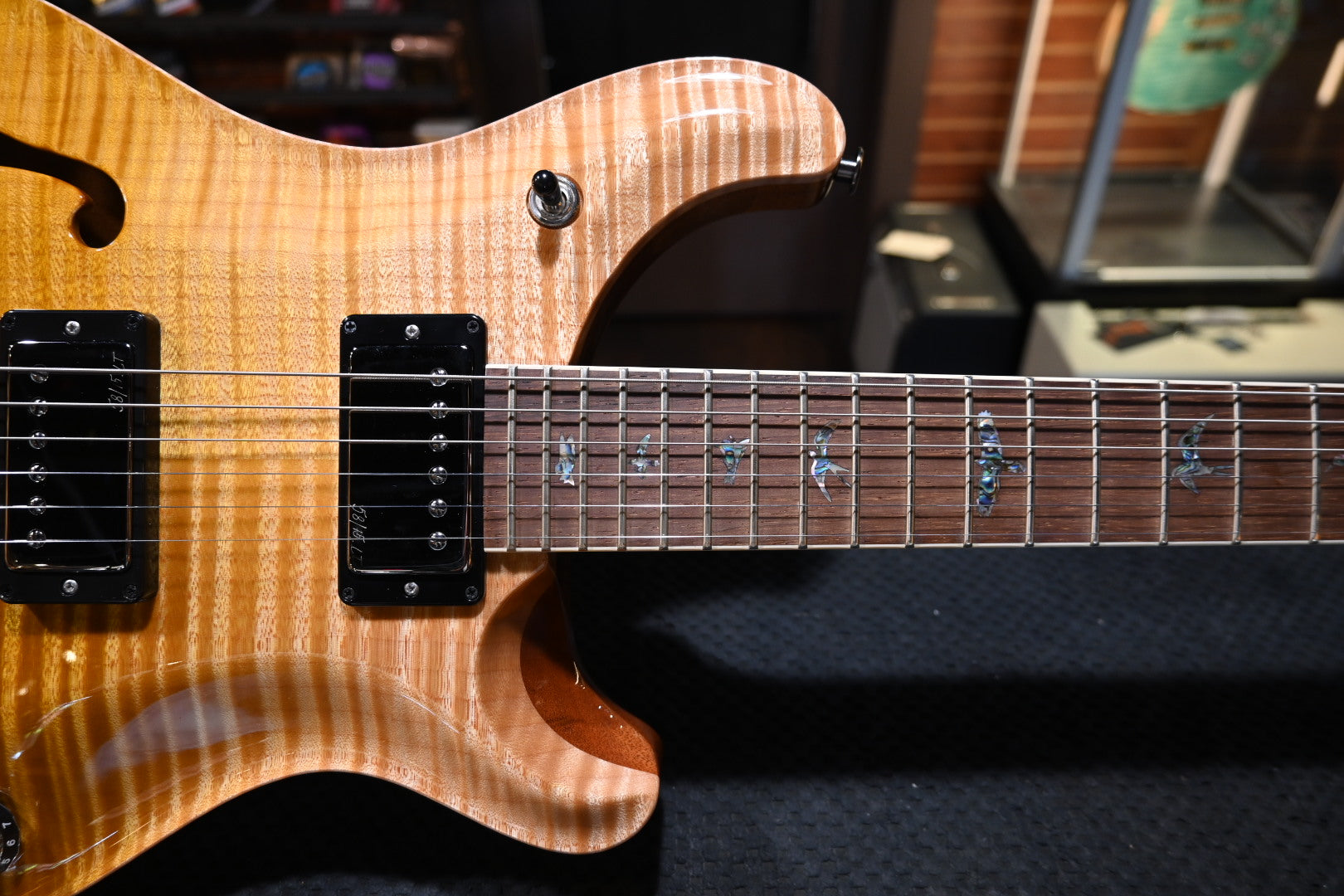 PRS Wood Library McCarty 594 Semi-Hollow Danville Music 35th Anniversary Artist Top 2024 - Gold Storm Fade Guitar #2877 - Danville Music