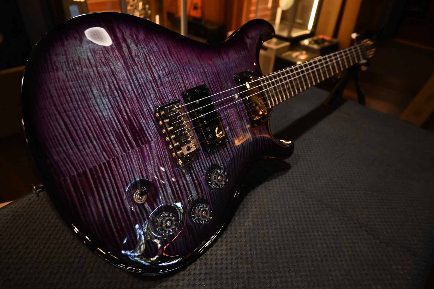 PRS Wood Library DGT 10-Top Ebony - Violet Smokewrap Burst Guitar #2557
