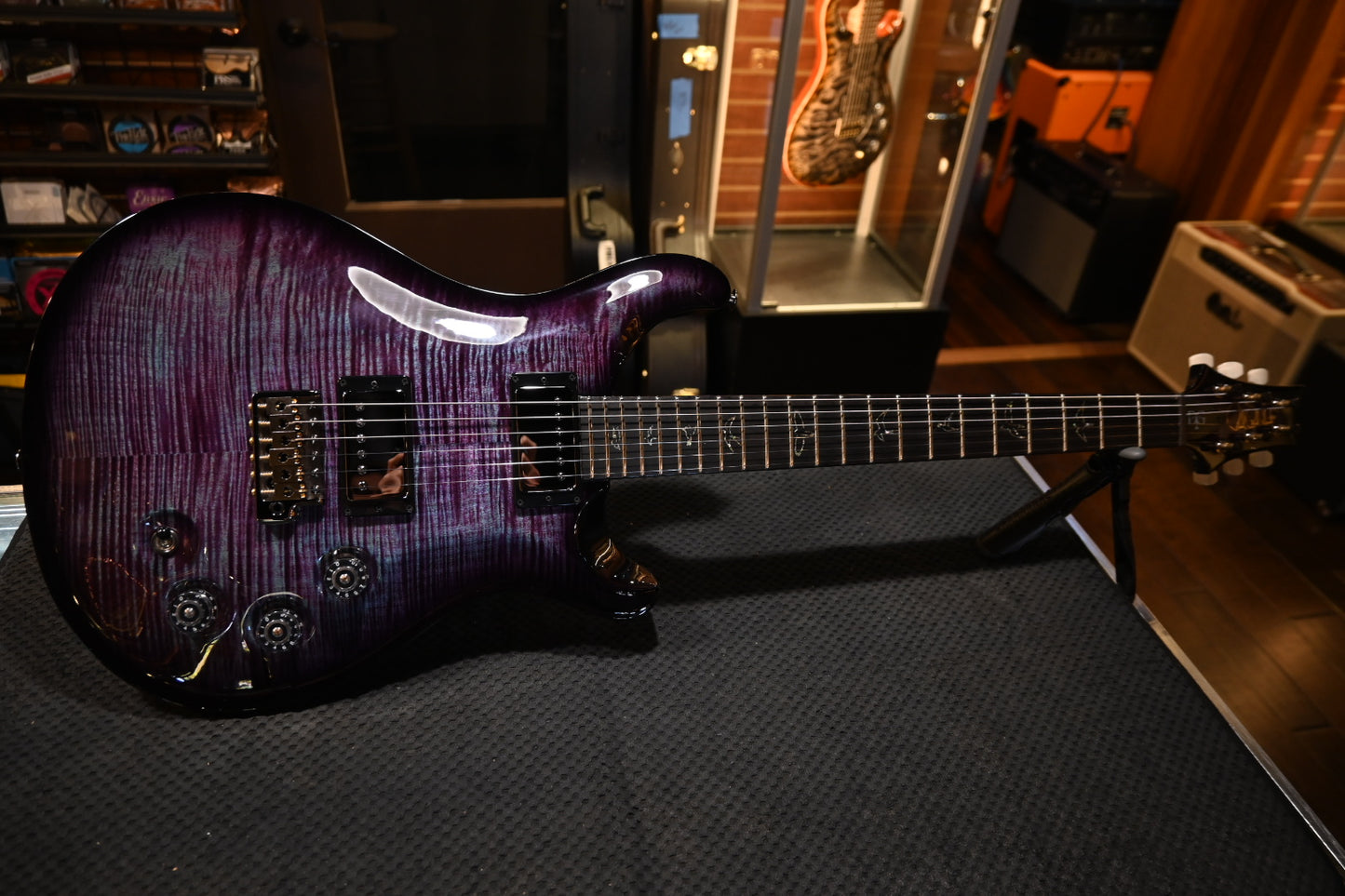 PRS Wood Library DGT 10-Top Ebony - Violet Smokewrap Burst Guitar #2557