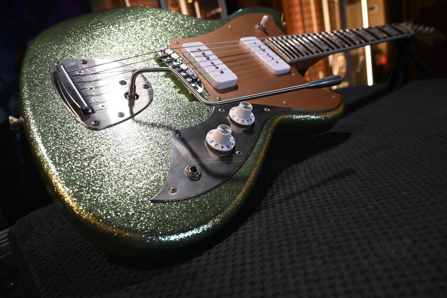 Novo Serus J Custom - Coke Bottle Green Sparkle Guitar #5025