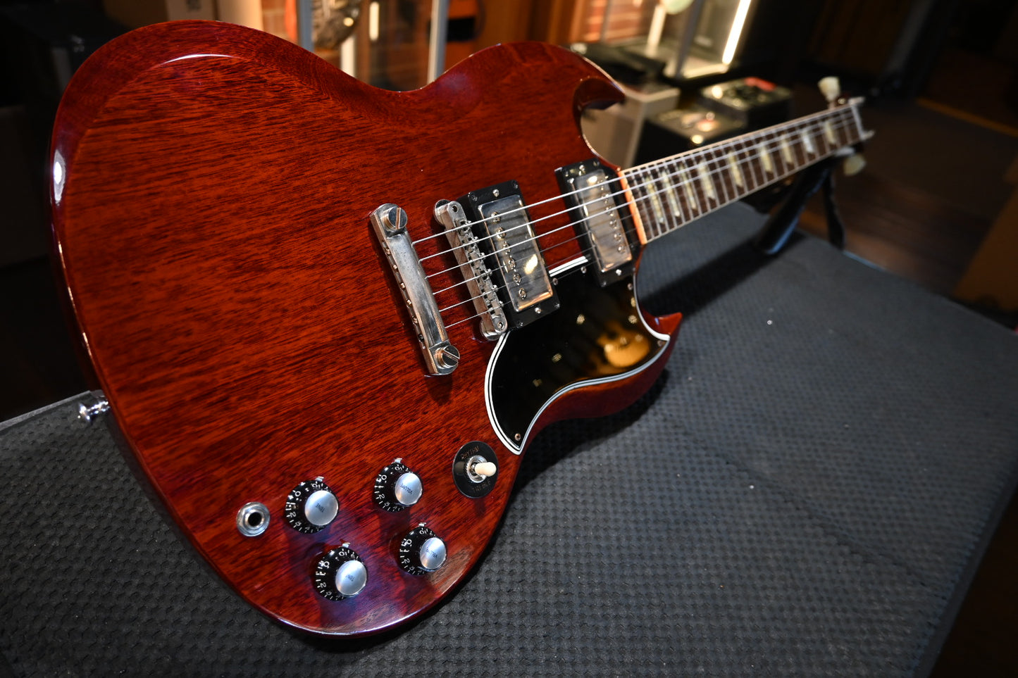 Gibson Custom Shop 1961 Les Paul SG Standard Reissue Stop-Bar VOS 2022 - Cherry Red Guitar #1421