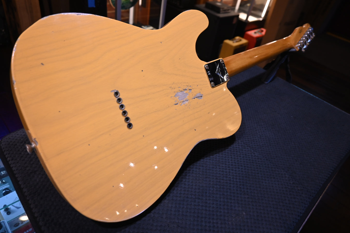 Fender Custom Shop Limited “Bobbed” Telecaster Thinline Relic - Butterscotch Blonde Guitar #4945