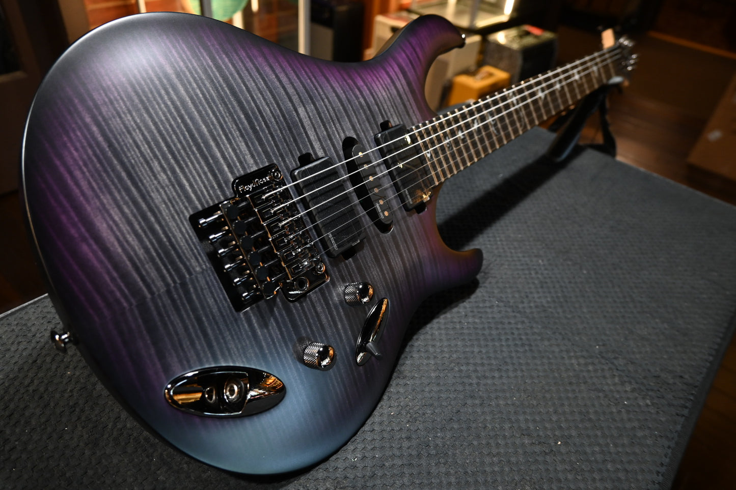 PRS SE Chleo Herman Li Signature - Charcoal Purple Burst Guitar #5734 - Danville Music