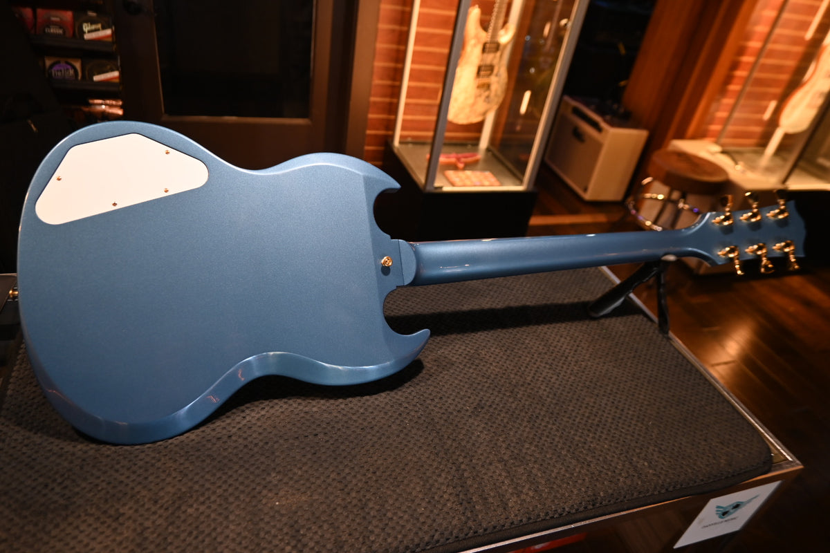 Gibson Custom Shop 1963 Les Paul SG Custom 3-Pickup Bigsby VOS “Hendrix” PSL - Pelham Blue Guitar #1533