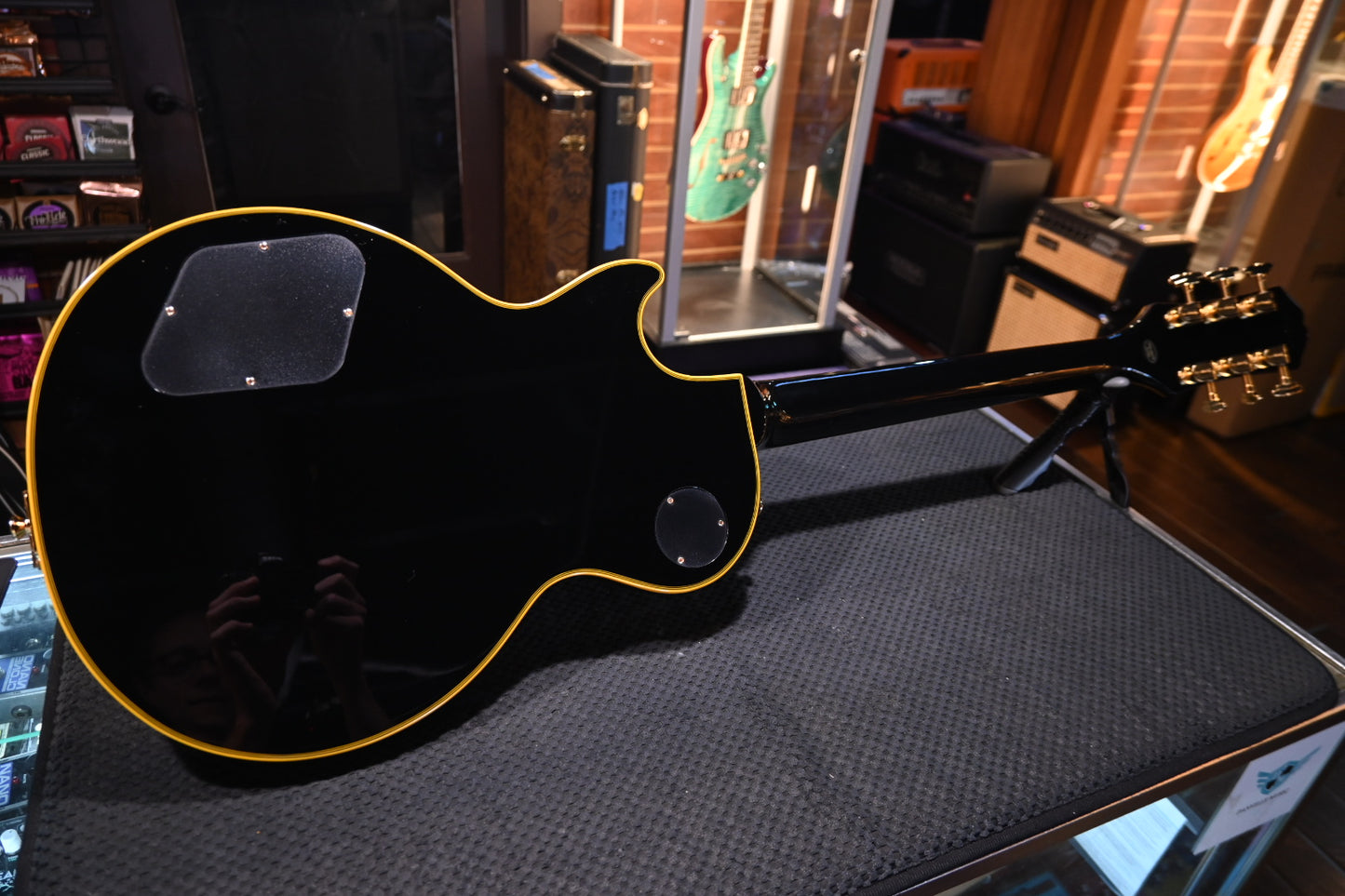 Epiphon Joe Bonamassa 1959 Les Paul Custom - Ebony Guitar #7409 - Danville Music