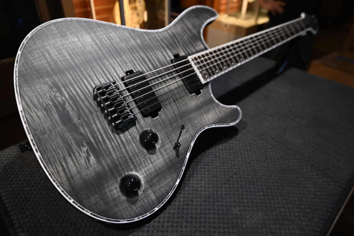 Mayones Regius 6 B28 Baritone - Antique Black Matt Guitar #8323