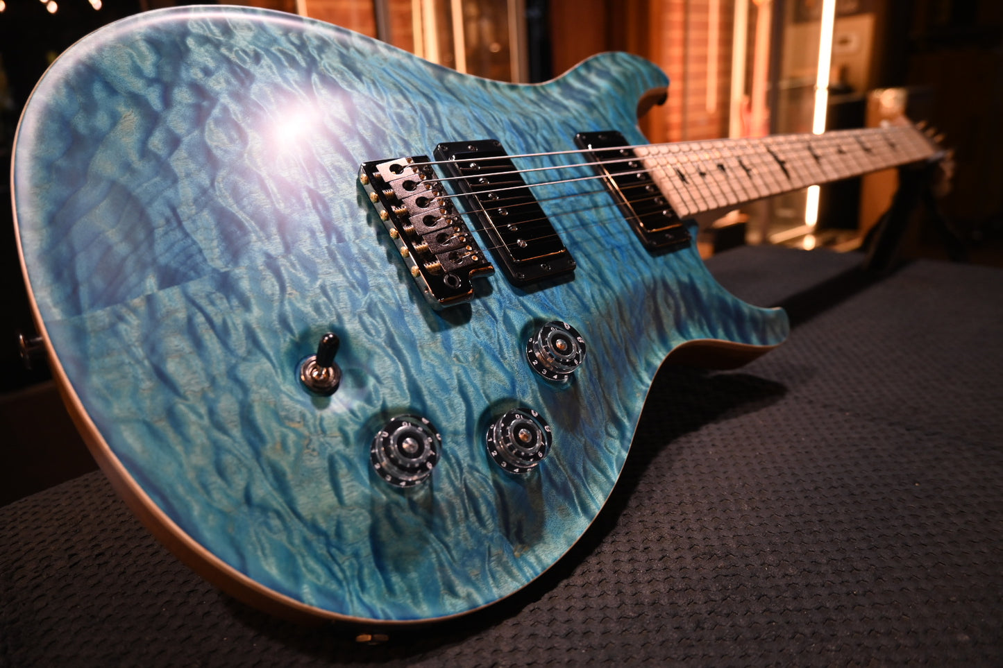 PRS Wood Library DGT 10-Top Quilt - Aquableux Satin Guitar #7758