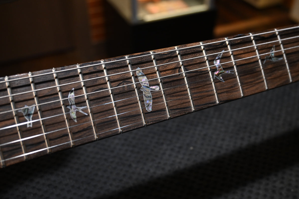 PRS Wood Library Custom 24 Stoptail Limited Edition 10-Top - Charcoal Guitar #0111