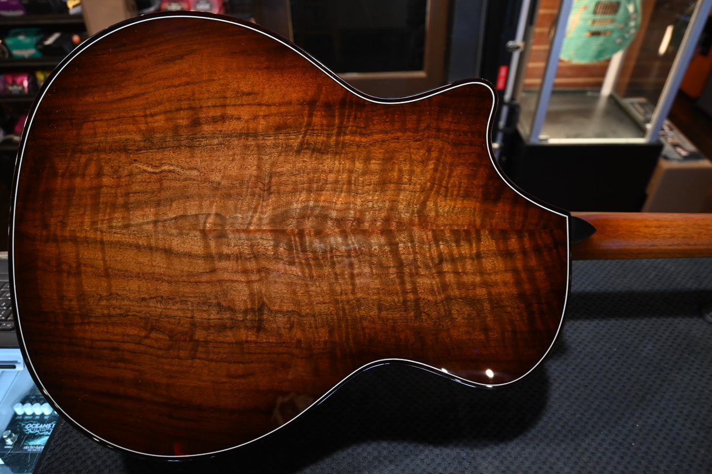 Taylor Custom GA Builder’s Edition Torrefied Spruce/AA Walnut - British Racing Green Metallic Guitar #5084 - Danville Music