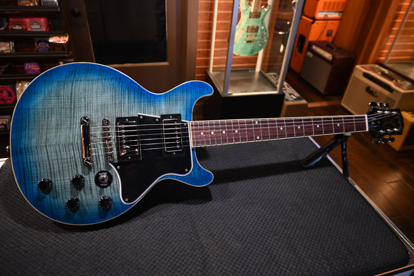 Epiphone Les Paul Special Double Cut Figured - Ocean Water Guitar #5245 - Danville Music