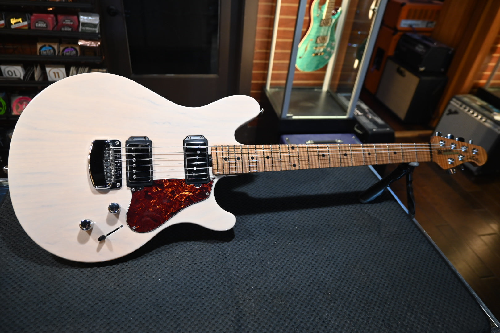 Music Man Valentine - Trans Buttermilk Guitar #3966 USED - Danville Music