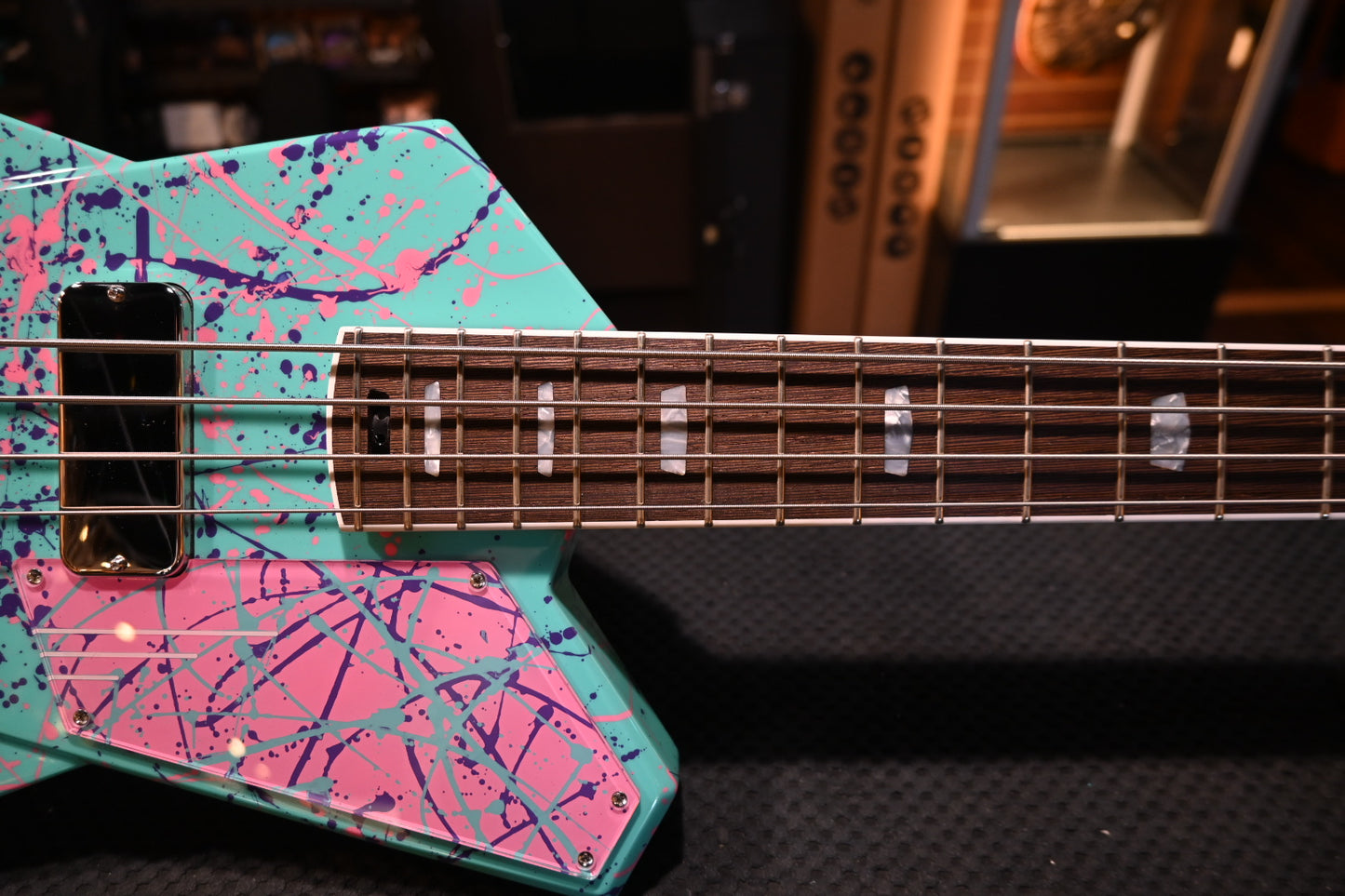 Kauer Draken NAMM Exclusive - Seafoam Splatter Guitar #004