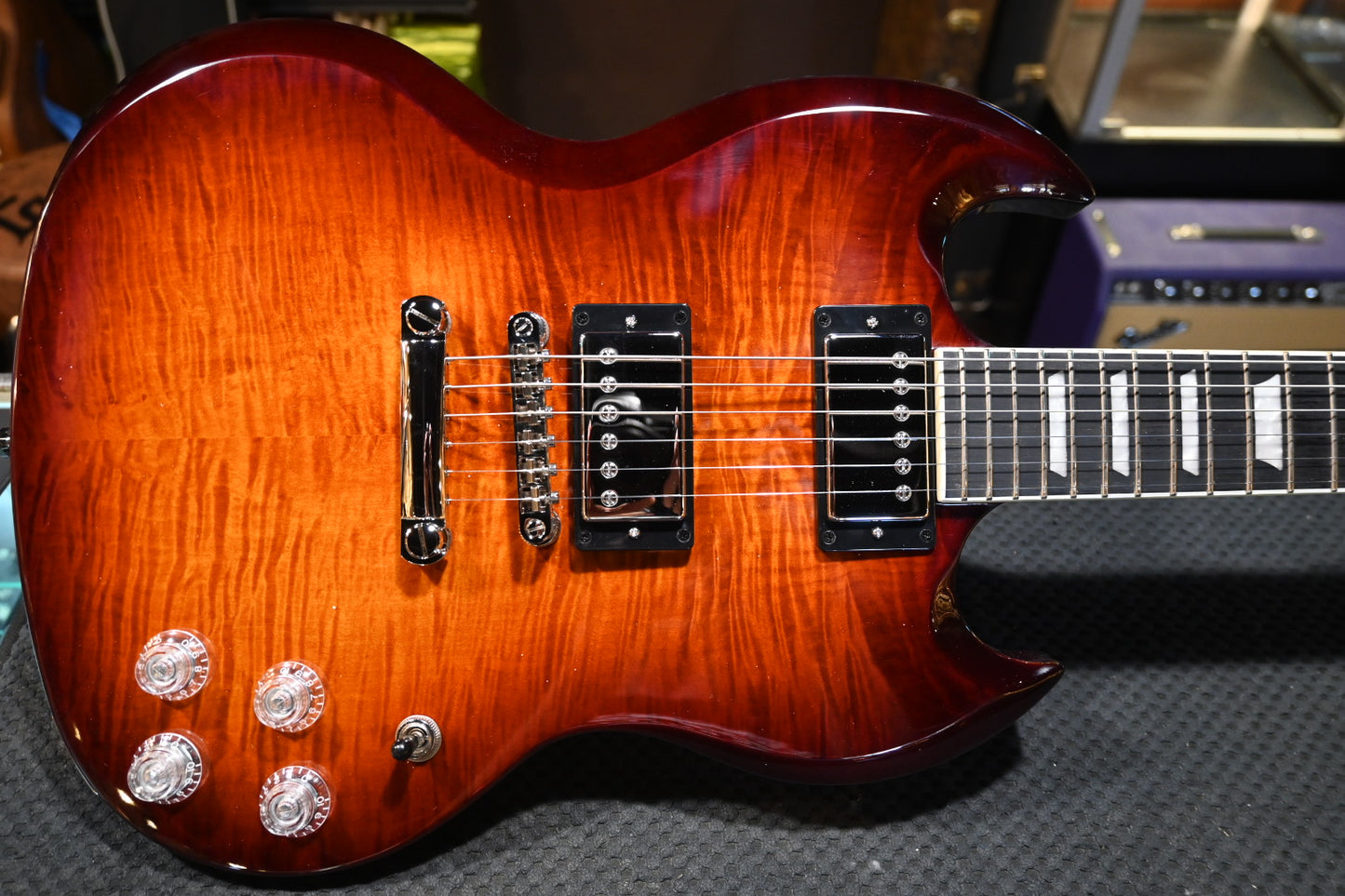 Epiphone SG Modern Figured - Mojave Burst Guitar #2896 - Danville Music