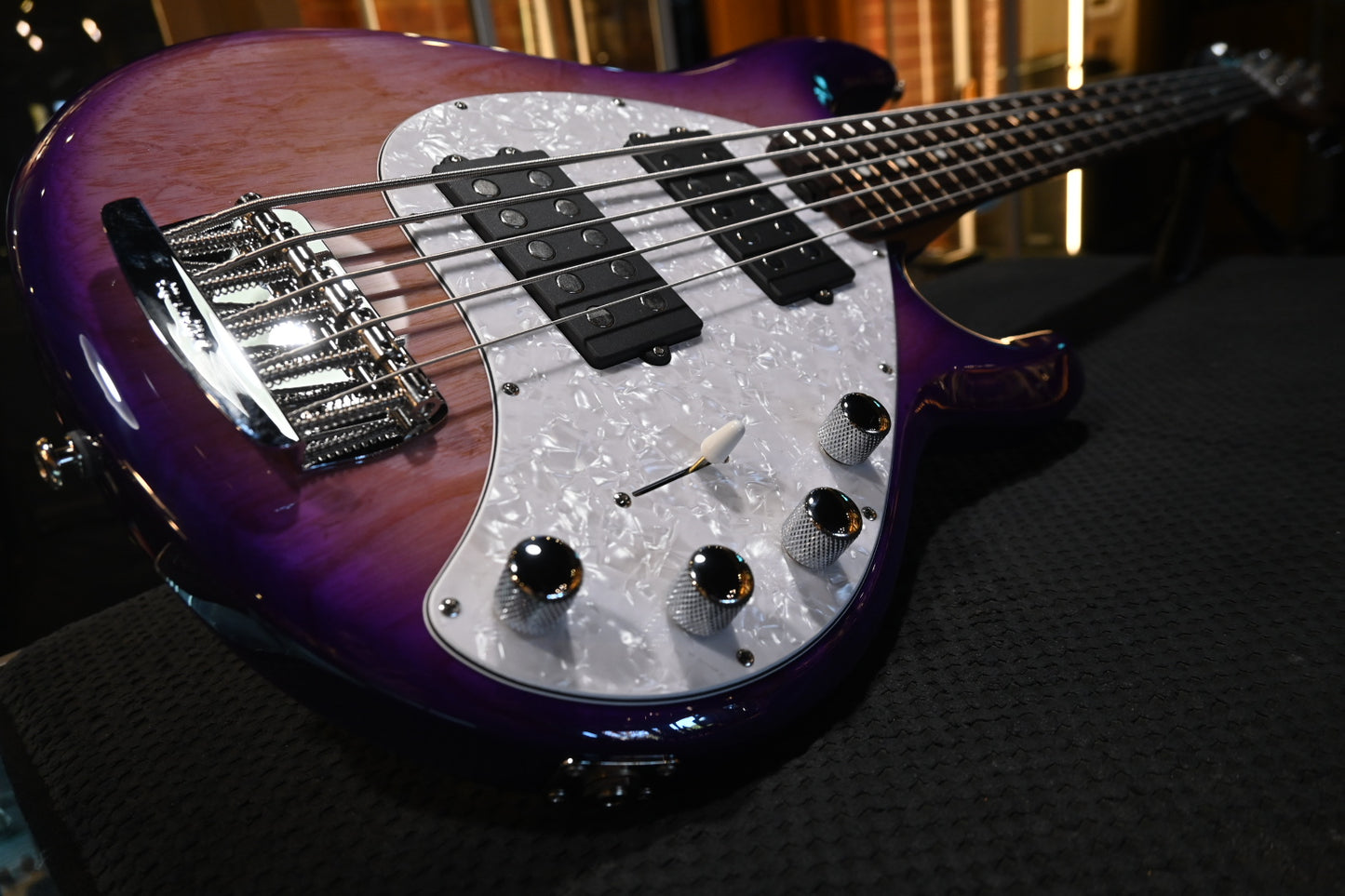 Music Man Stingray Special 5 HH - Purple Sunset Bass #9056