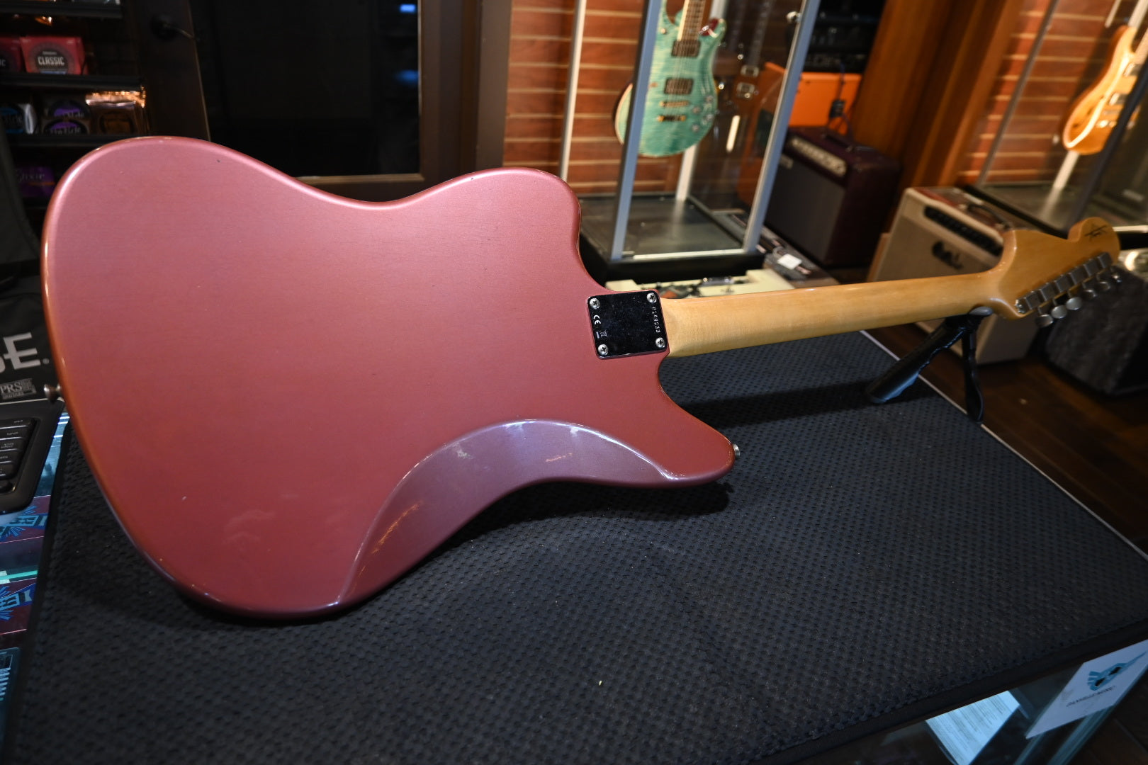 Fender Custom Shop 1963 Jaguar Journeyman - Aged Burgundy Mist Metallic Guitar #9033 - Danville Music