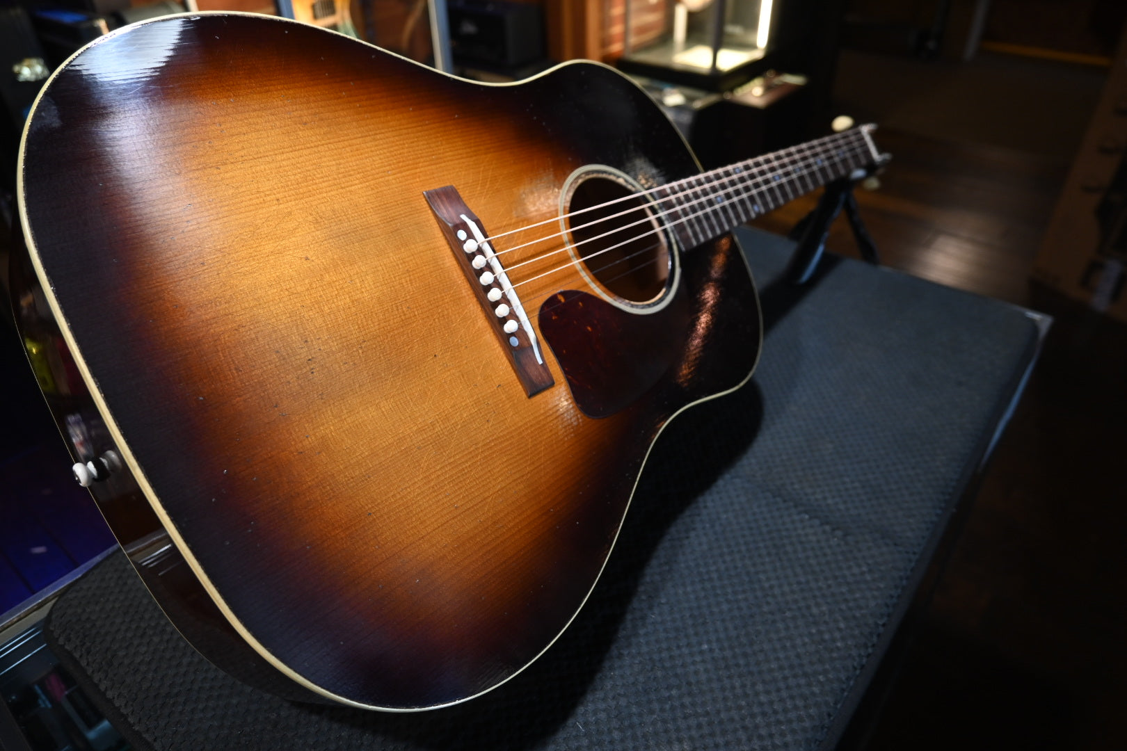 Gibson Custom Shop 1942 Banner J-45 Heavy Aged - Vintage Sunburst Guitar #5016 - Danville Music