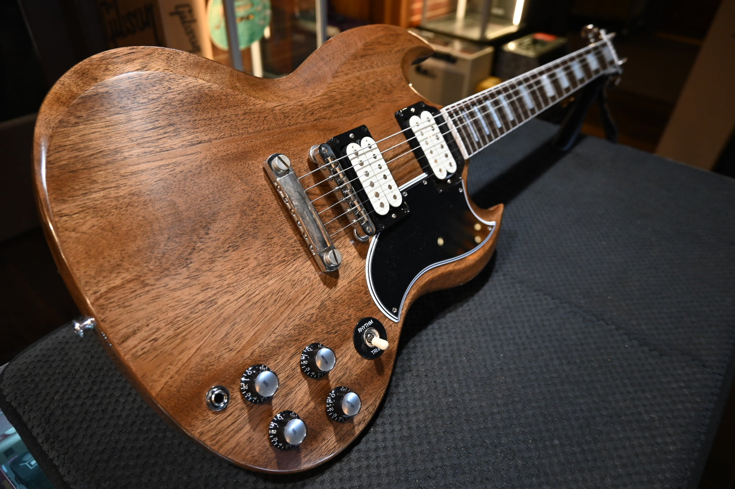 Gibson Custom Shop SG Custom Walnut VOS - Walnut Guitar #0069 - Danville Music