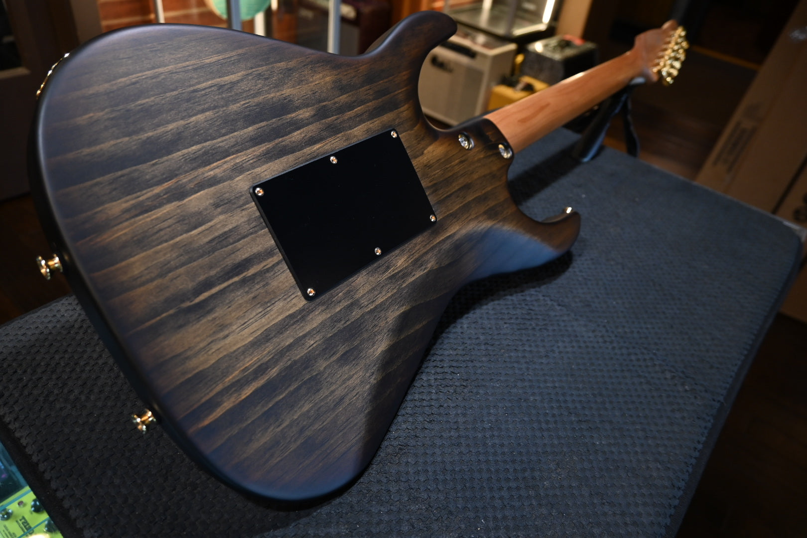 Tom Anderson Guardian Angel Player Roasted Pine - Satin Rustic Brown Edge Burst Guitar #326N - Danville Music
