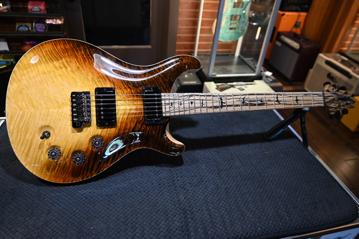 PRS Private Stock DGT Pale Moon Ebony - Sandstorm Dragon’s Breath Guitar #12248 - Danville Music
