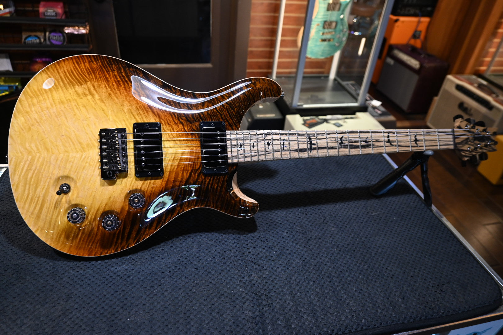 PRS Private Stock DGT Pale Moon Ebony - Sandstorm Dragon’s Breath Guitar #12248 - Danville Music