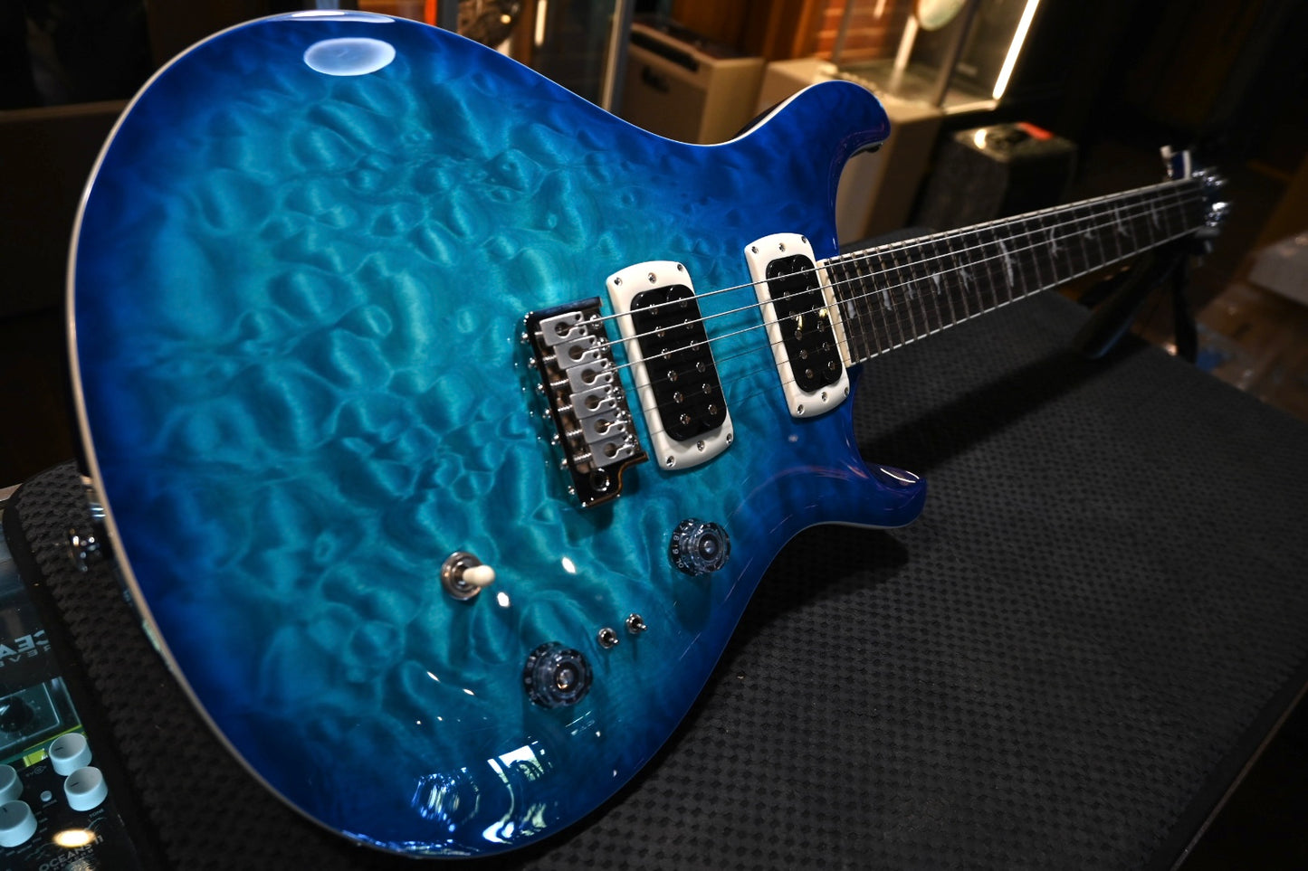 PRS SE Custom 24-08 Quilt - Lake Blue Guitar #5221