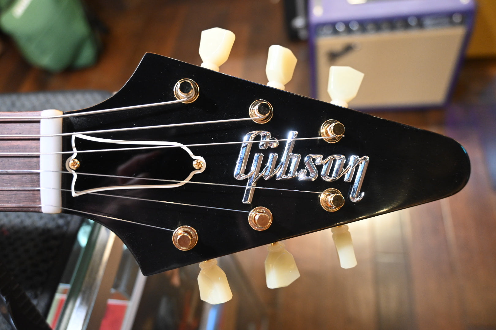 Gibson Custom Shop 1958 Mahogany Flying V Reissue VOS - Antique Natural Guitar #1265 - Danville Music