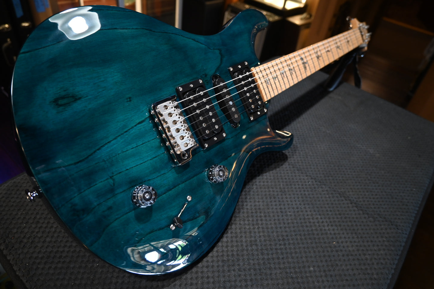 PRS SE Swamp Ash Special - Iri Blue Guitar #7884 - Danville Music