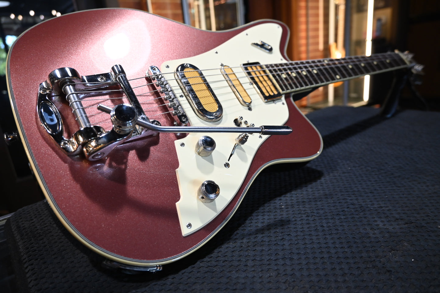 Duesenberg Alliance Series Brothers Landreth Joeys Guitar — Catalina Sunset Rose Guitar #1547 USED - Danville Music
