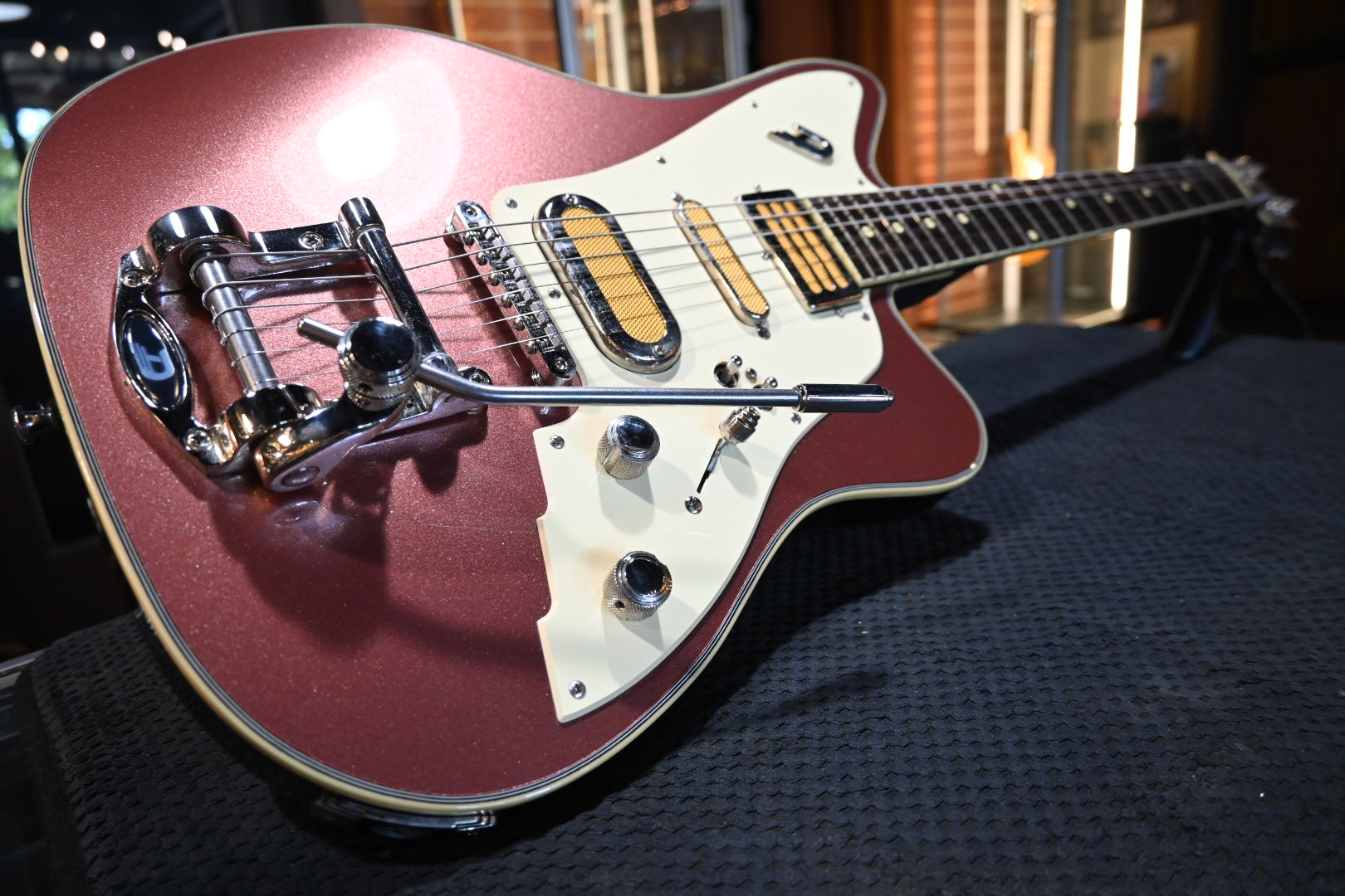 Duesenberg Alliance Series Brothers Landreth Joeys Guitar — Catalina Sunset Rose Guitar #1547 USED - Danville Music