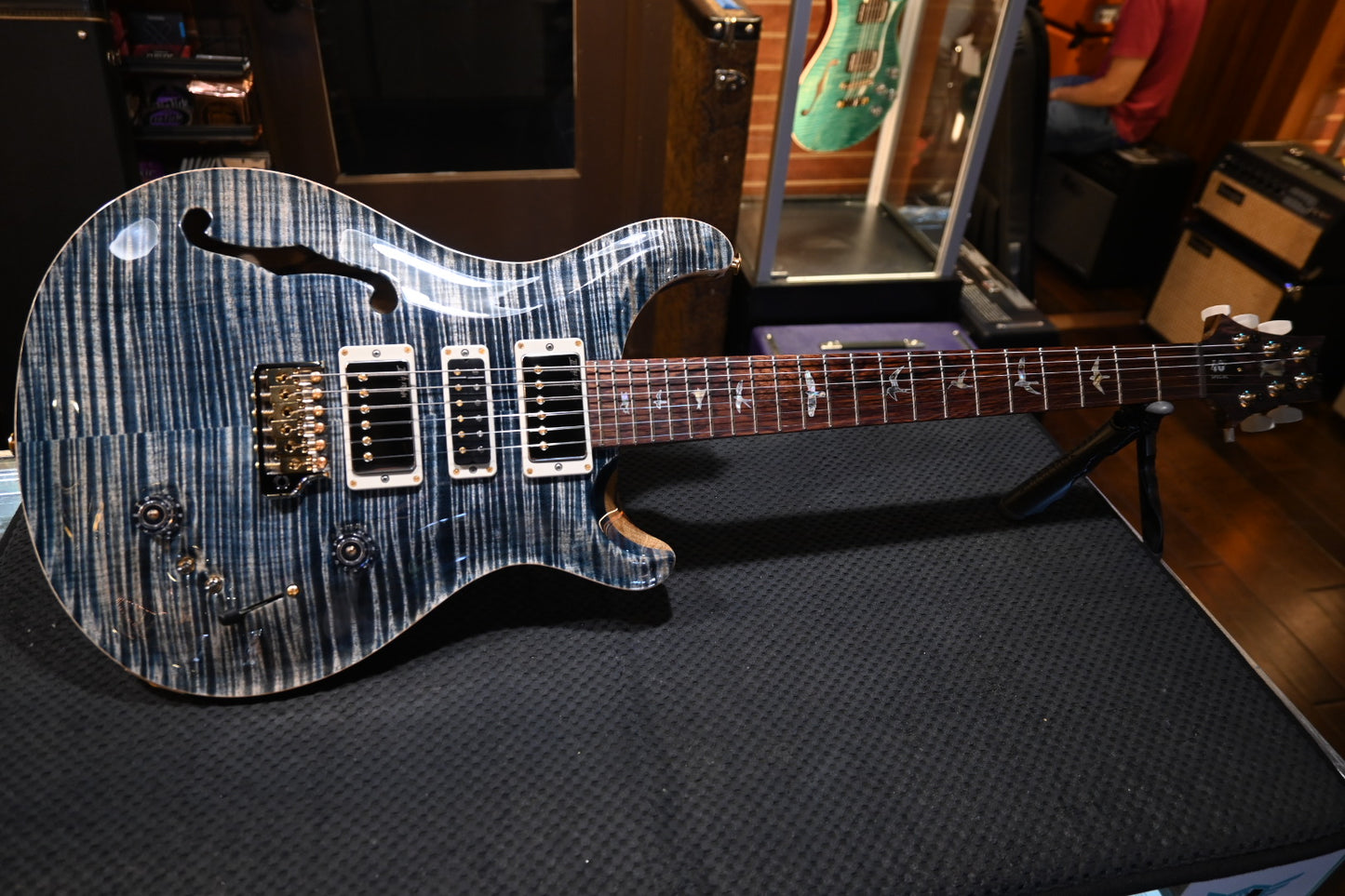 PRS 40th Anniversary Special Semi-Hollow Limited Edition - Faded Whale Blue Guitar #9452