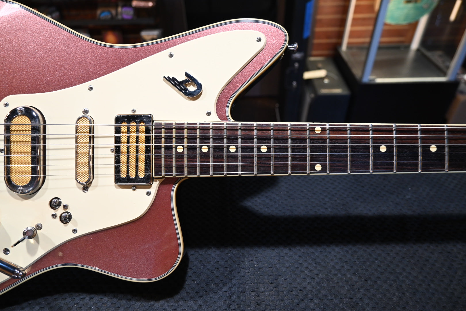 Duesenberg Alliance Series Brothers Landreth Joeys Guitar — Catalina Sunset Rose Guitar #1547 USED - Danville Music